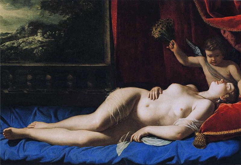 Artemisia  Gentileschi Sleeping Venus oil painting image
